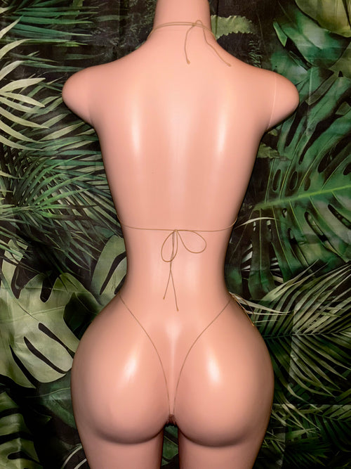 Black Bodysuit (Front Tie/ Stoned)